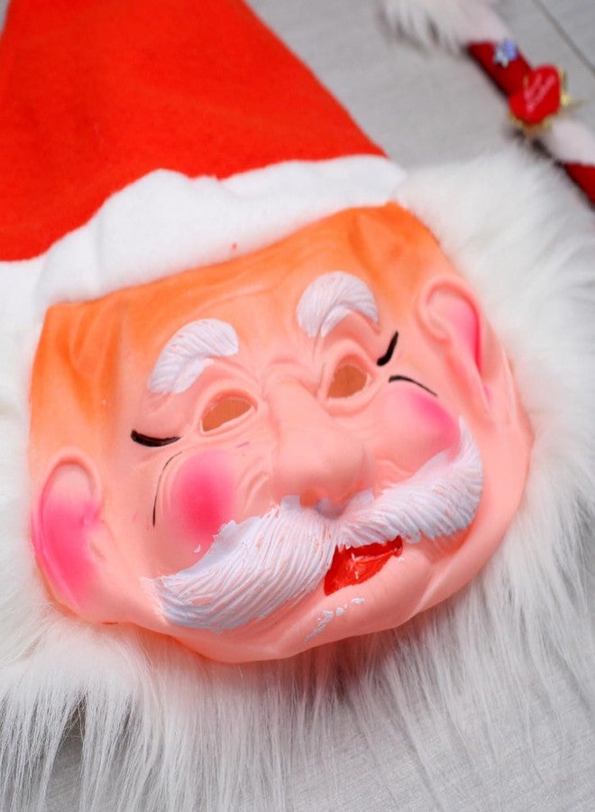 BAAL Santa Claus Mask With Stick For Kids and Adults - Image 3